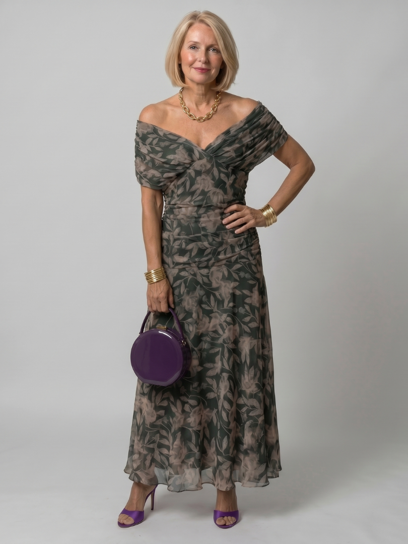 Calen | Off Shoulder Midi Dress