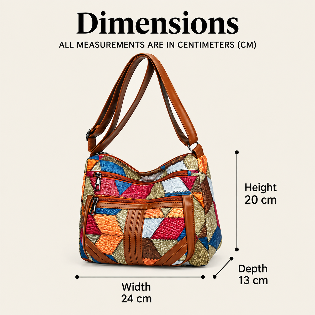 Nella - Patchwork Handbag