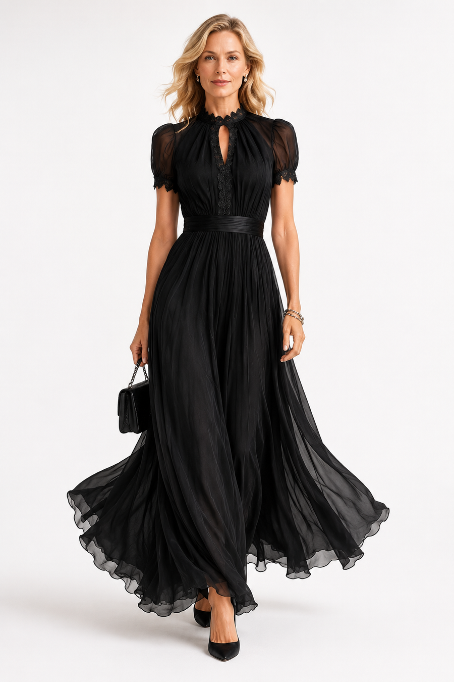 Bailey | Flowing Chiffon Maxi Dress