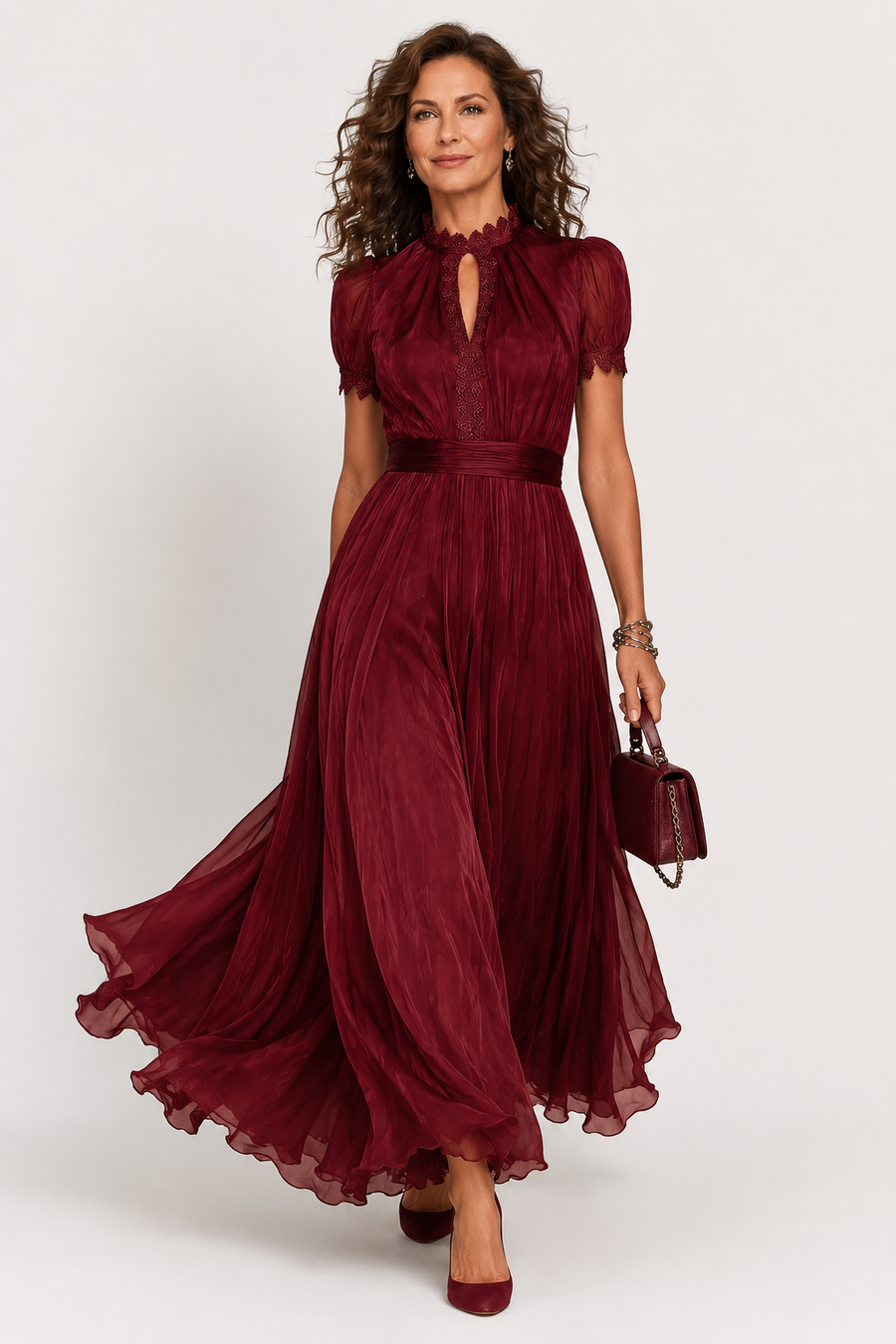 Lesley | Flowing Chiffon Maxi Dress