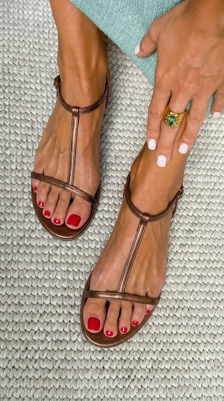 Rosalba | Golden Spring Sandals