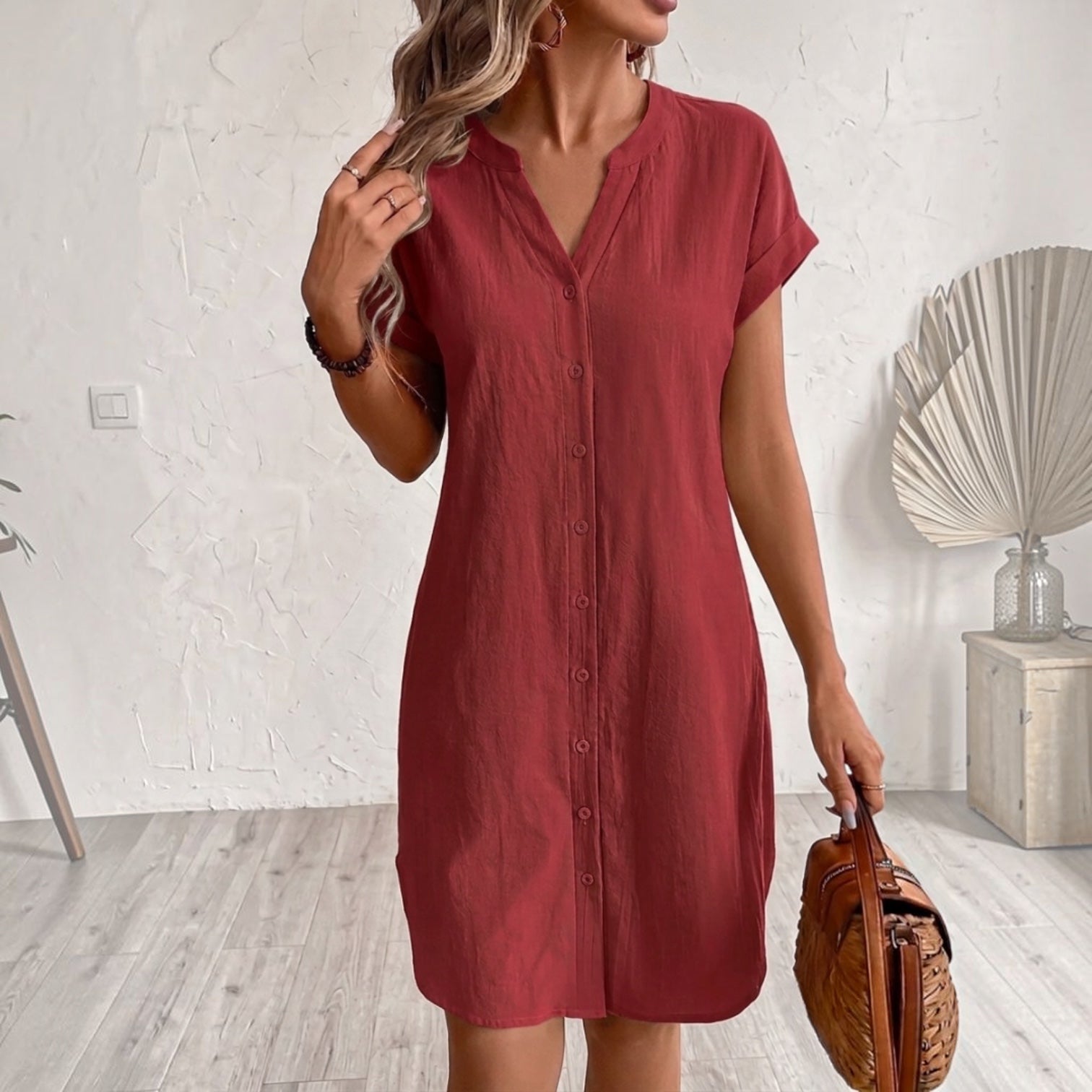Tess™ | Elegant & Comfortable Shirt Dress
