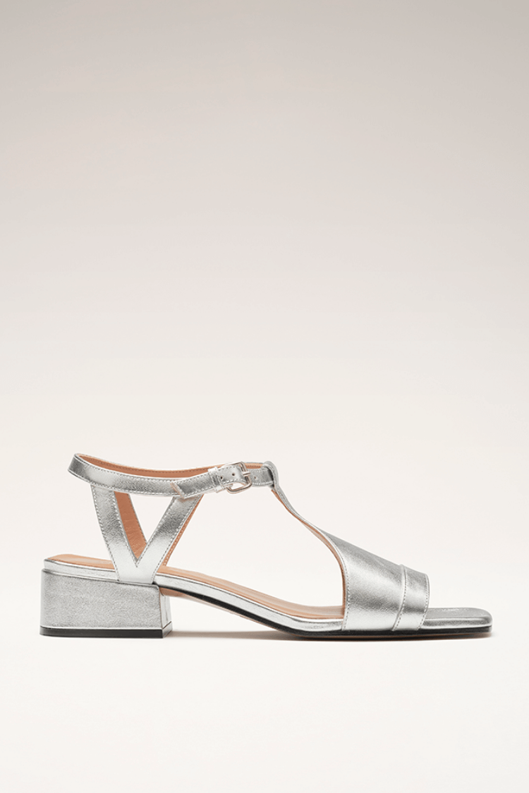 Serena | Silver Summer Heeled Sandals