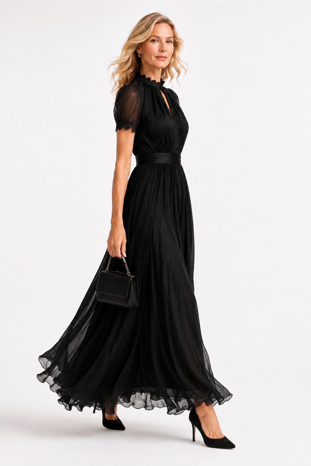 Bailey | Flowing Chiffon Maxi Dress
