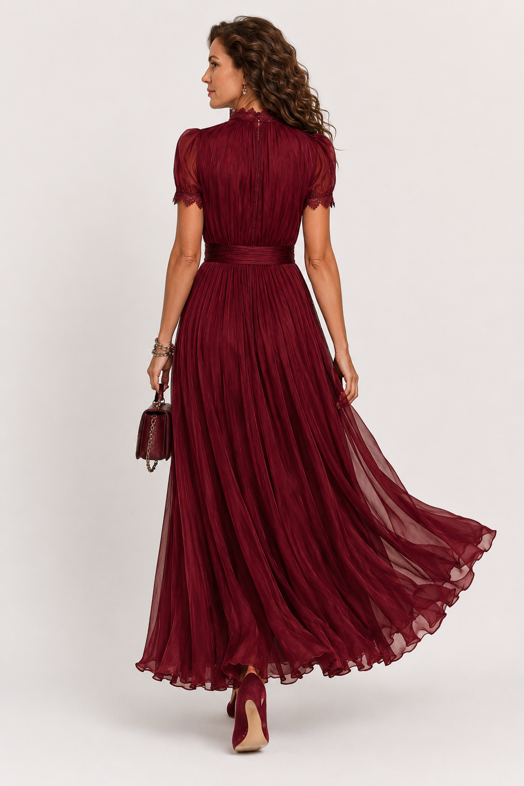 Lesley | Flowing Chiffon Maxi Dress