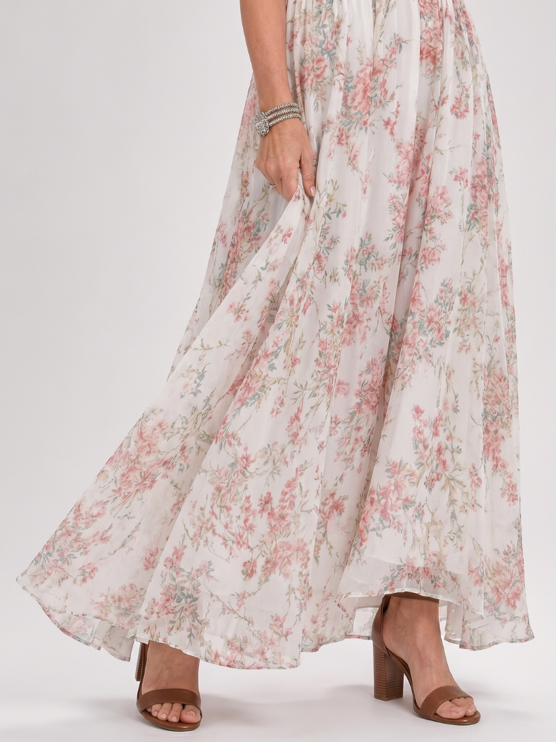 Guinevere | Floral Flowing Midi Dress