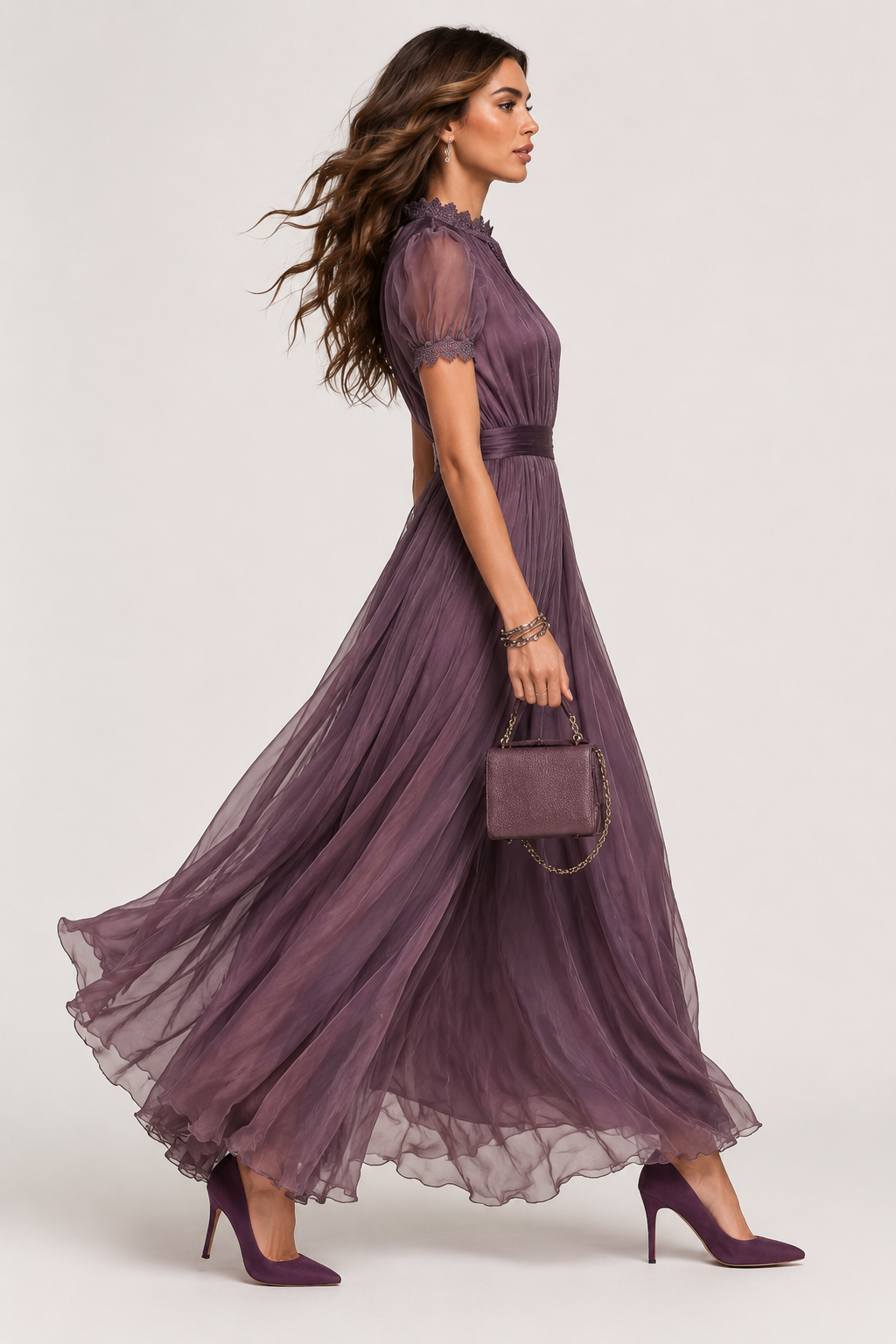 Ashley | Flowing Chiffon Maxi Dress
