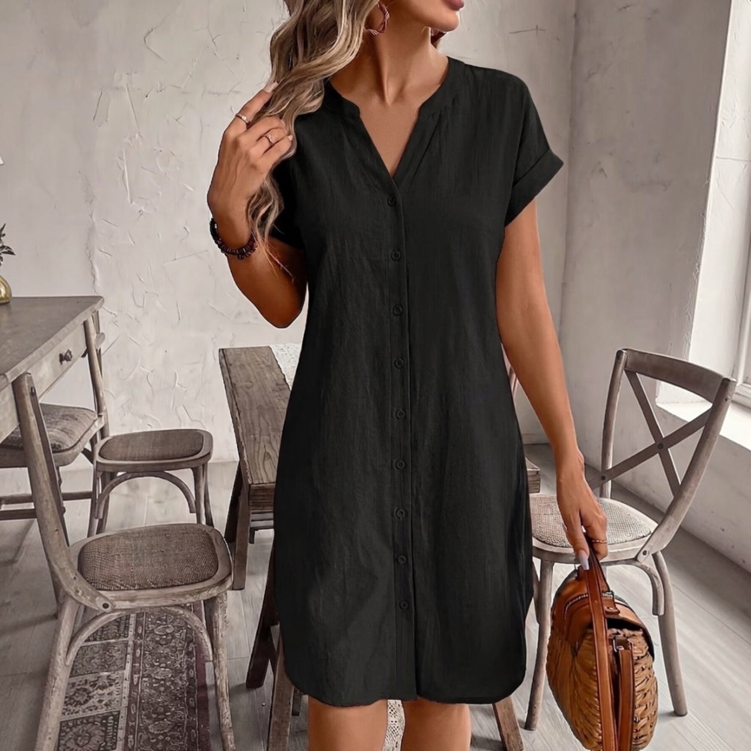 Tess™ | Elegant & Comfortable Shirt Dress