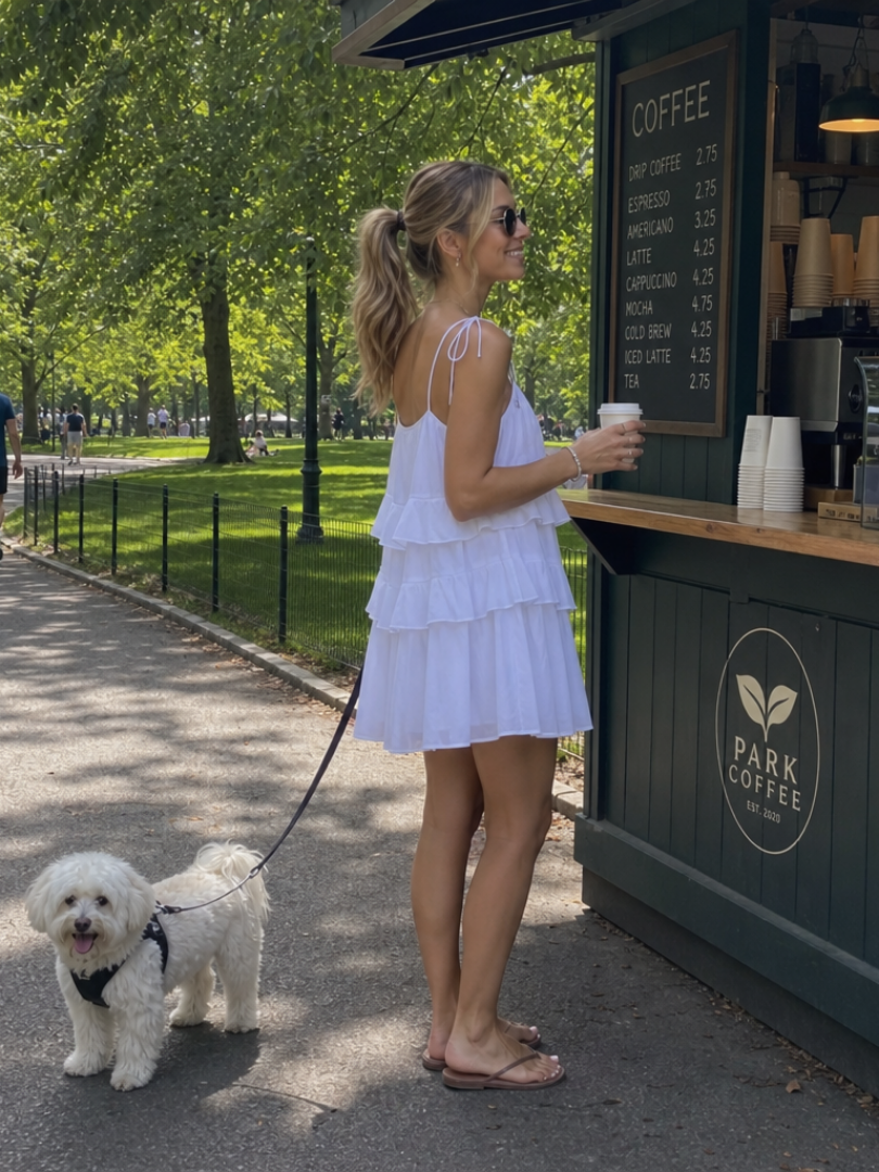 Sowan | Ruffle Layers And Relaxed Fit Mini Dress
