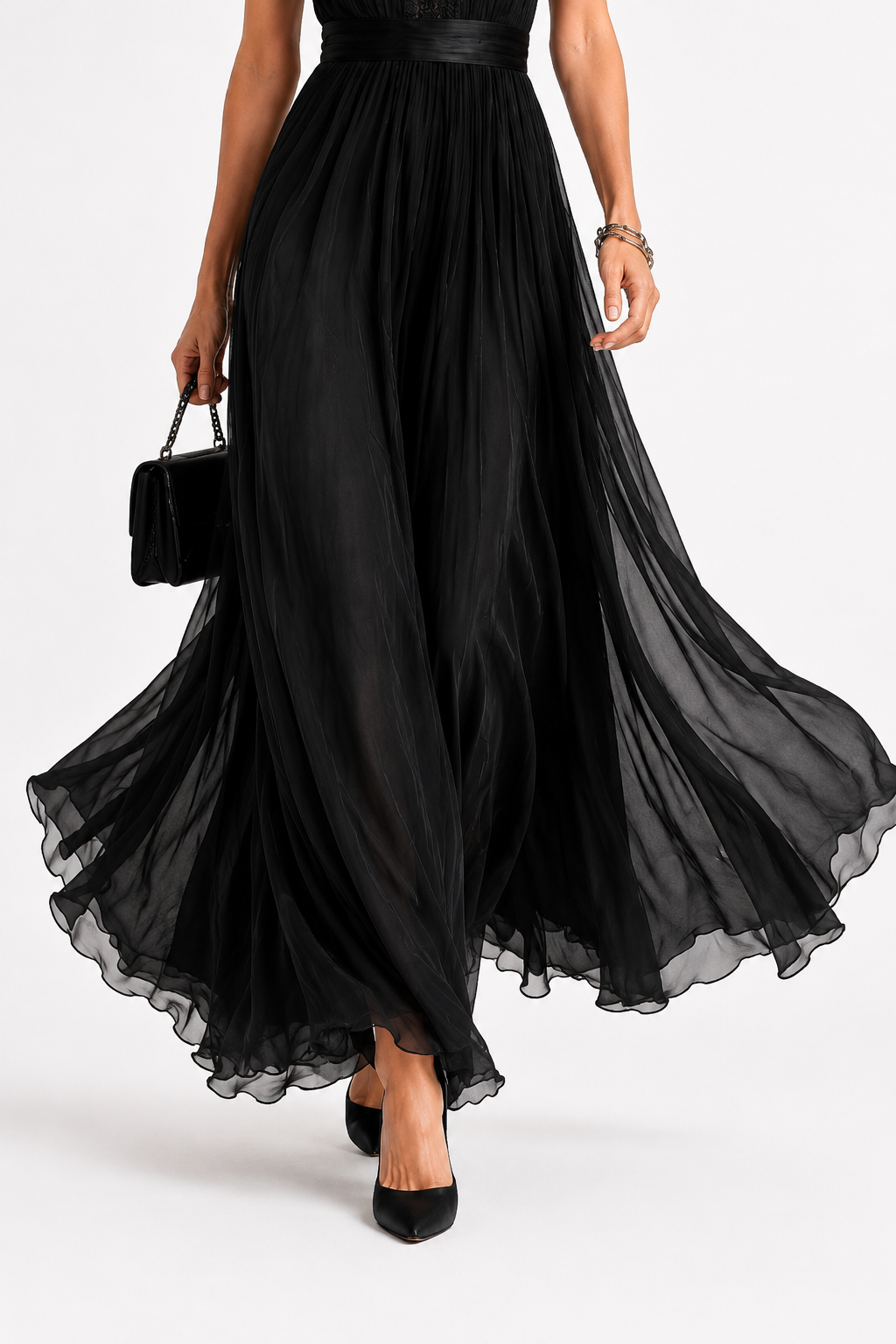 Bailey | Flowing Chiffon Maxi Dress