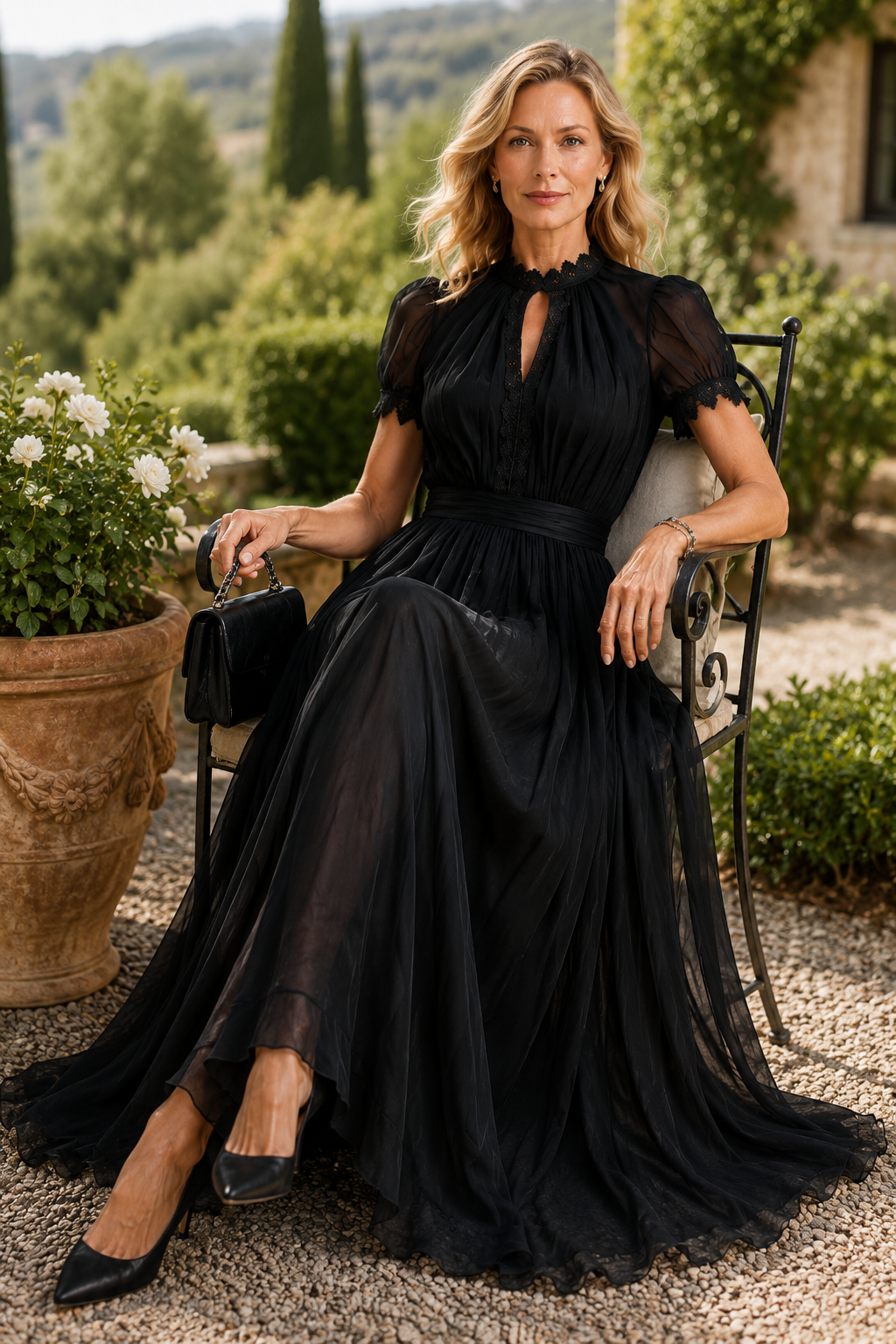 Bailey | Flowing Chiffon Maxi Dress