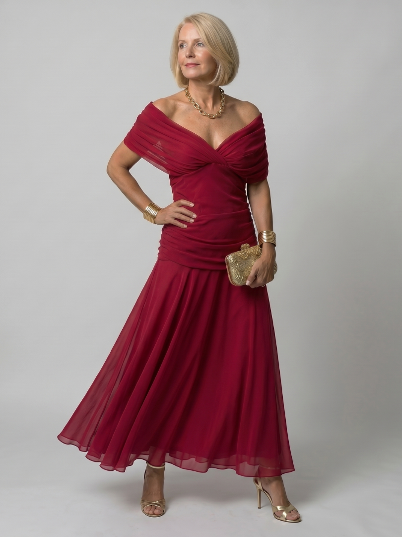 Calen | Off Shoulder Midi Dress