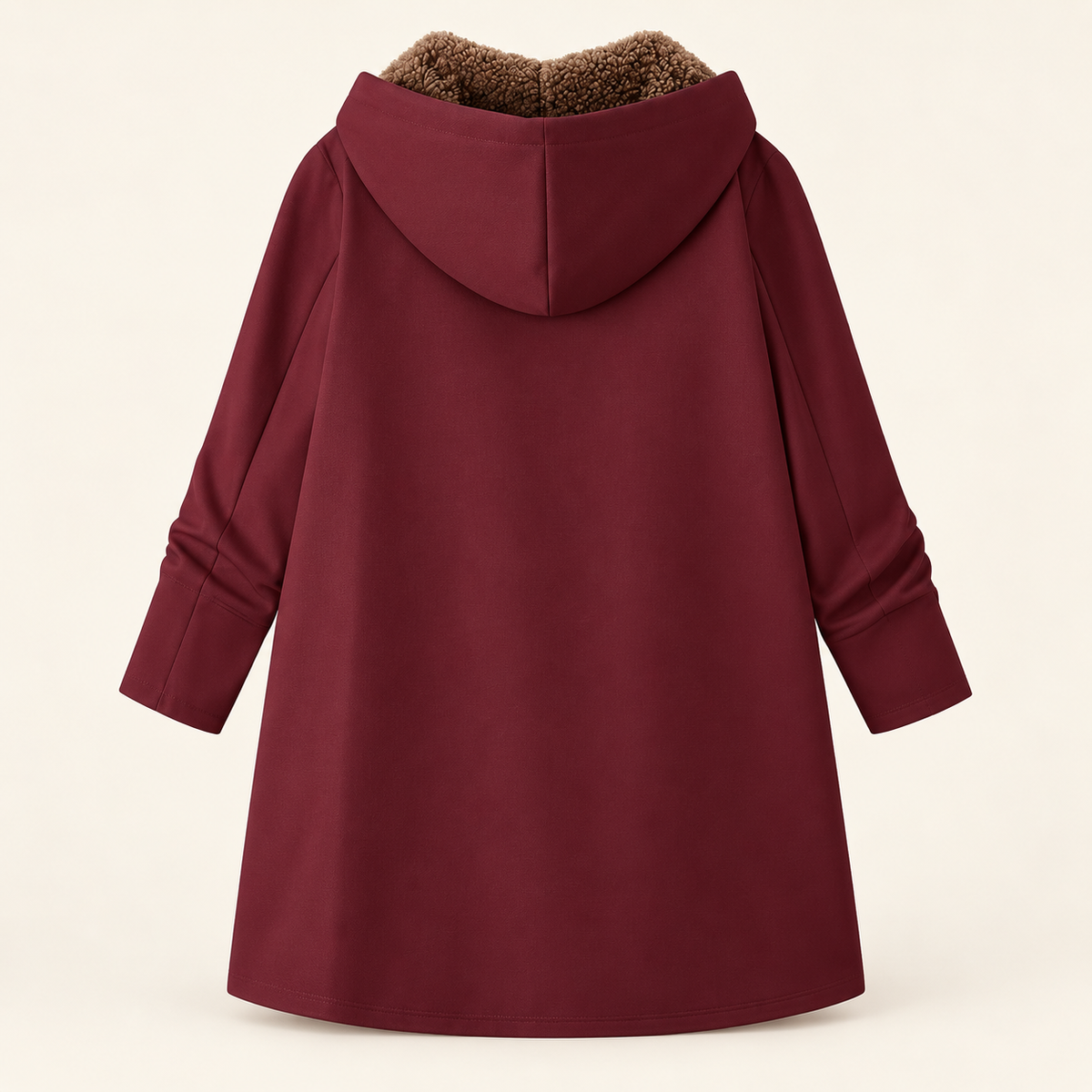 Evelyn | Sherpa-Lined Hooded Coat