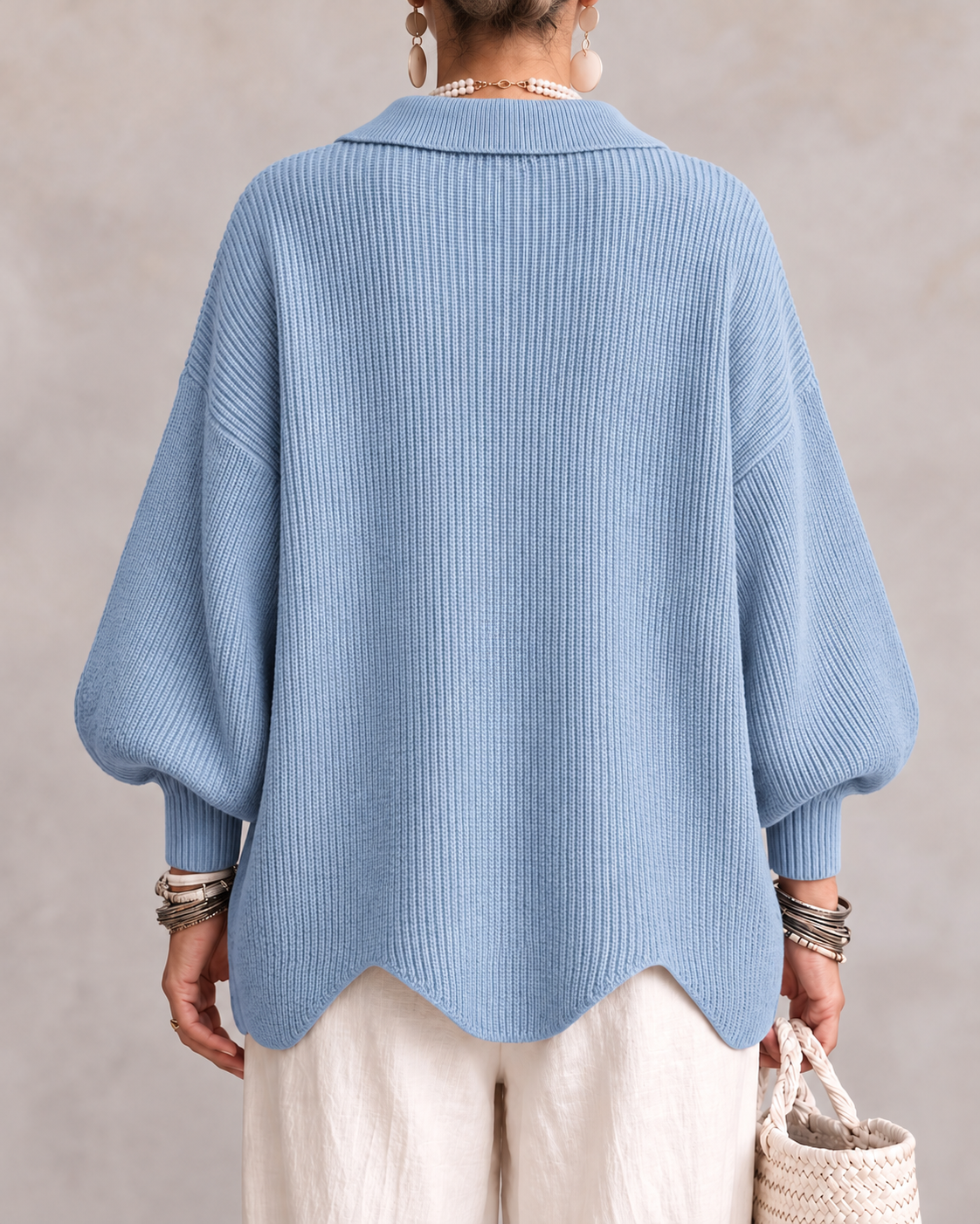 Karina | Oversized Collared Cardigan