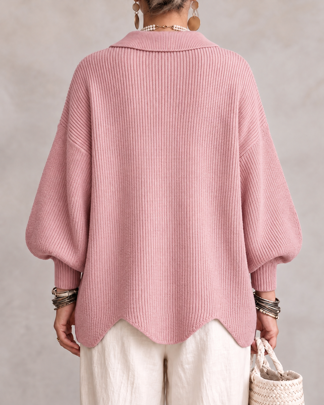 Karina | Oversized Collared Cardigan
