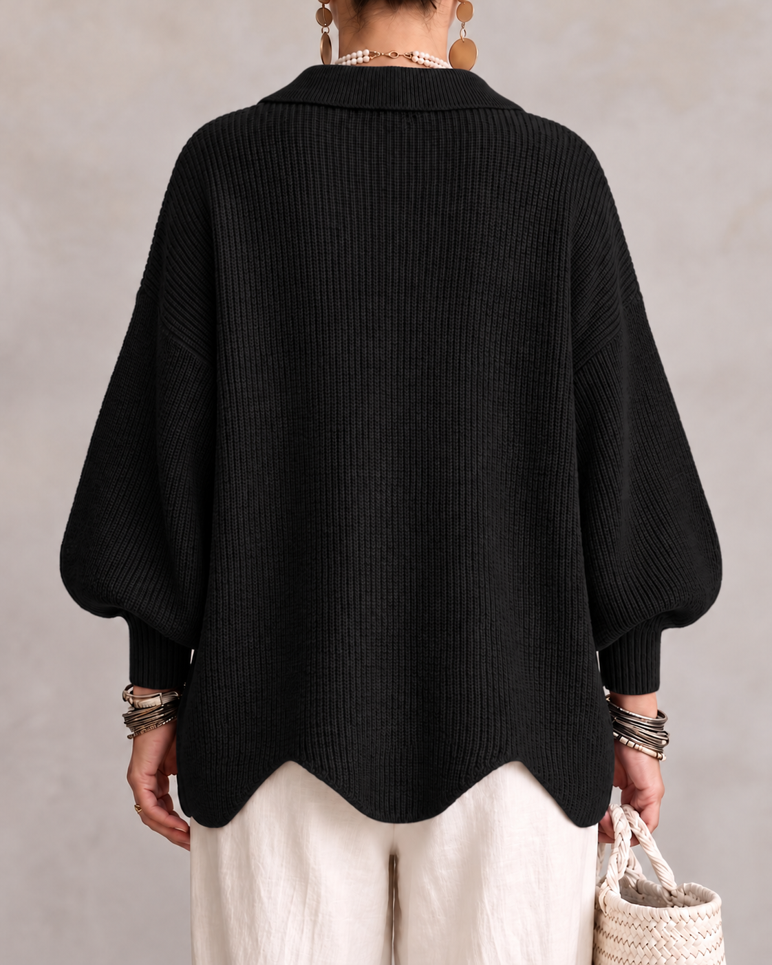 Karina | Oversized Collared Cardigan