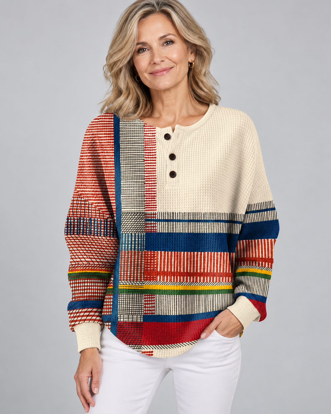 Elara | Vintage Striped Cardigan
