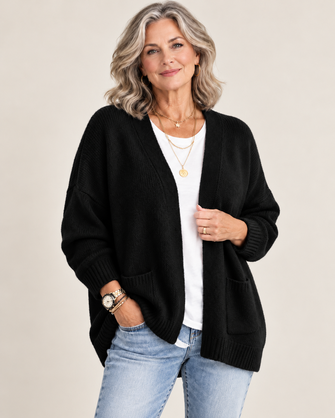 Juliet | Relaxed Open-Front Cardigan
