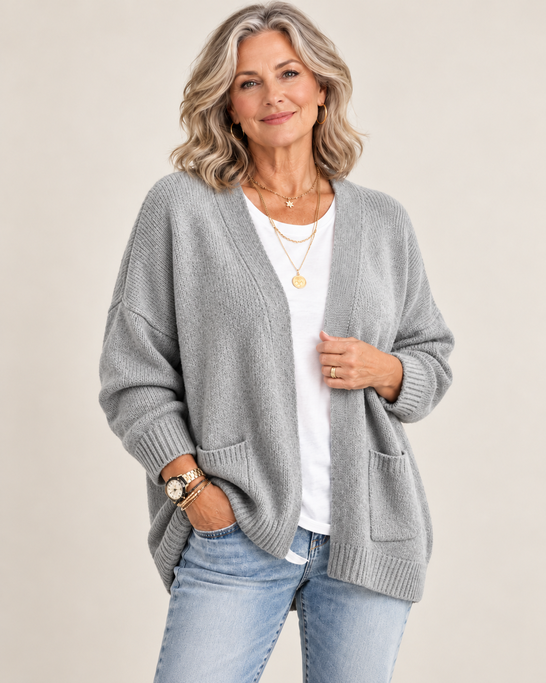 Juliet | Relaxed Open-Front Cardigan