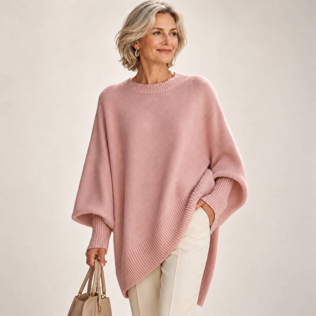 Helene | Draped Asymmetric Poncho