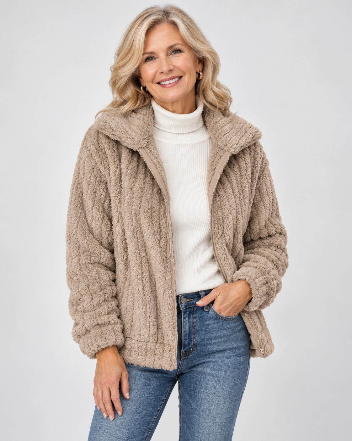 Roberta™ | Cozy Zip-Up Jacket