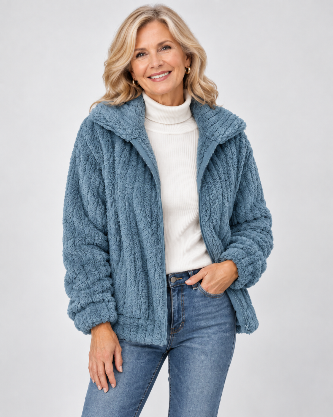 Roberta™ | Cozy Zip-Up Jacket