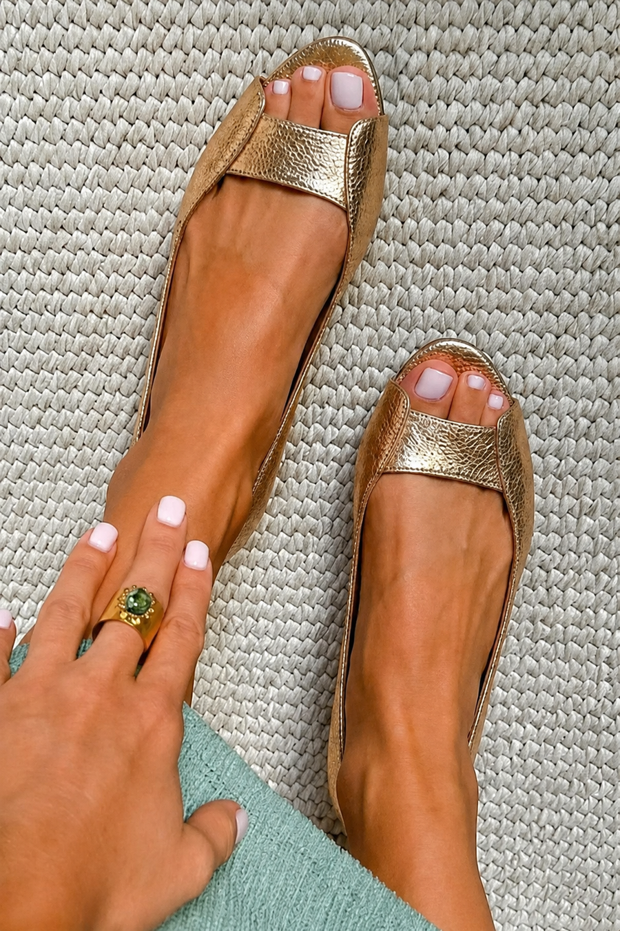 Adelina | Golden Comfort Chic Sandals
