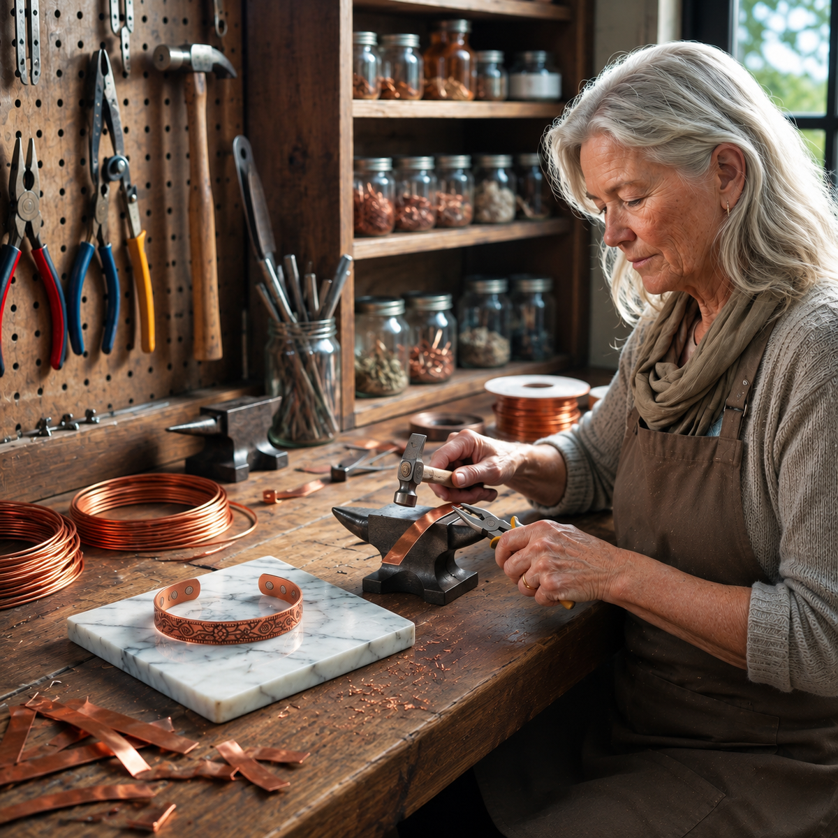 Rune Copper Ring