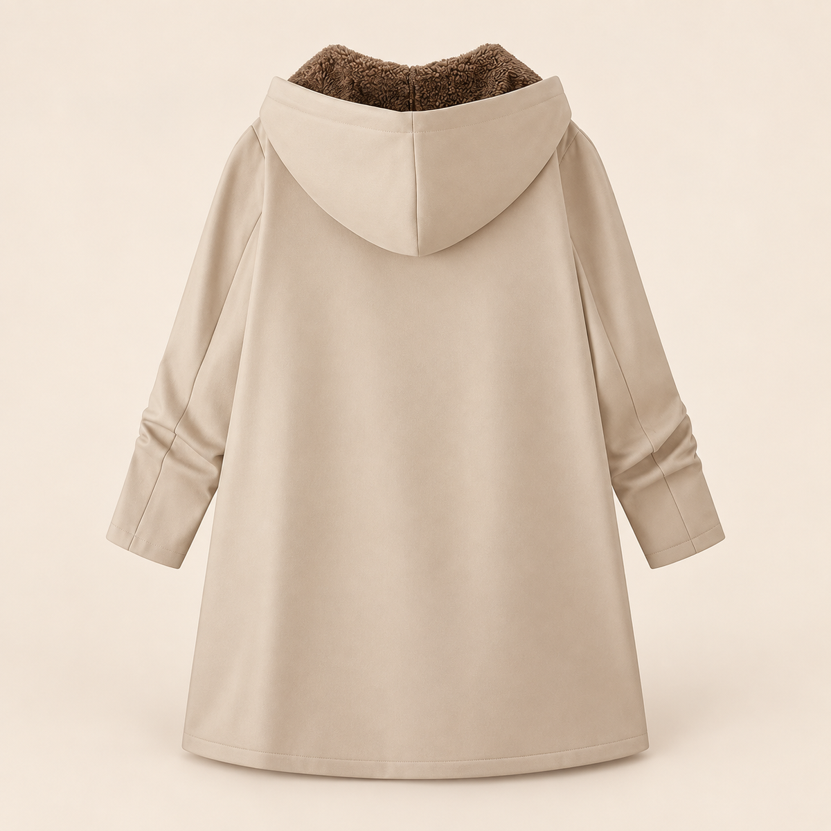 Evelyn | Sherpa-Lined Hooded Coat
