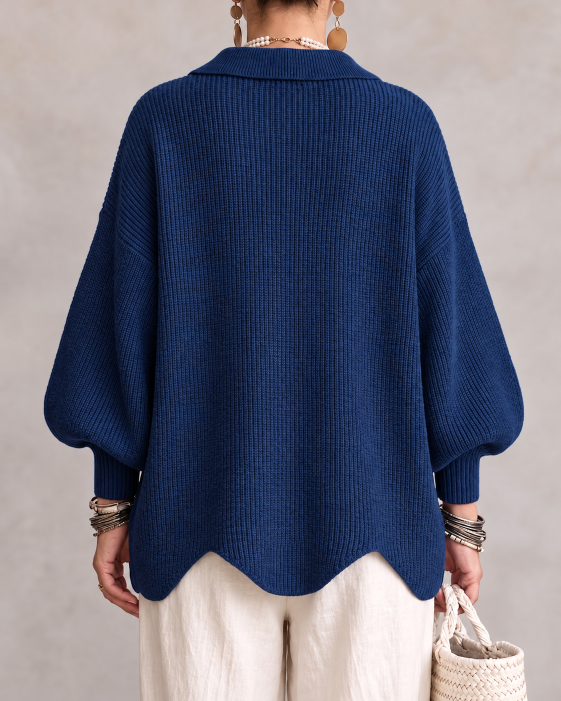 Karina | Oversized Collared Cardigan