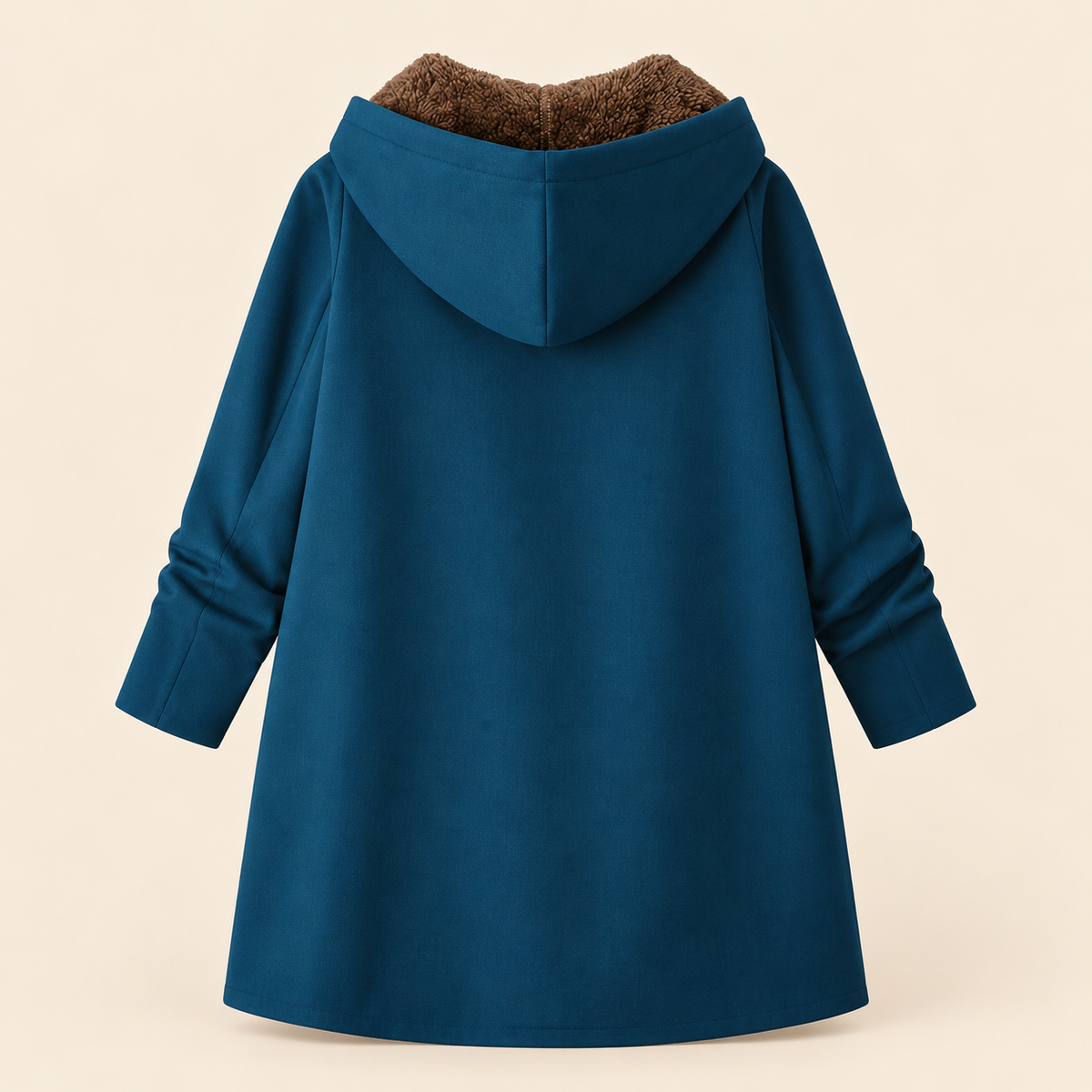Evelyn | Sherpa-Lined Hooded Coat