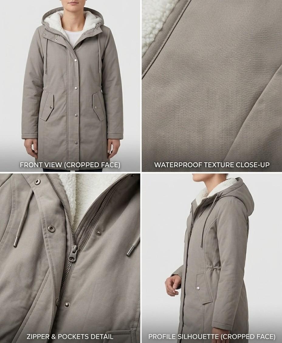 Women’s Cozy Hooded Weatherproof Coat