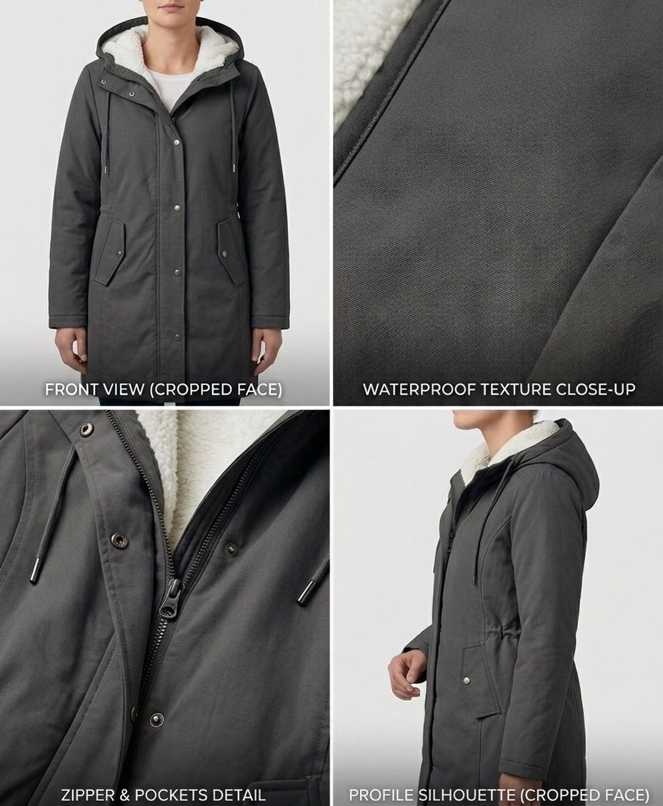Women’s Warm Hooded Puffer Coat