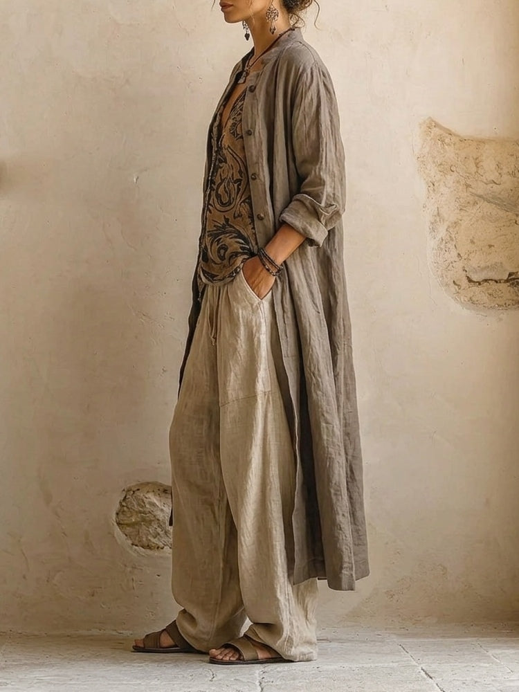 Sofia Linen-Blend Co-ord Set