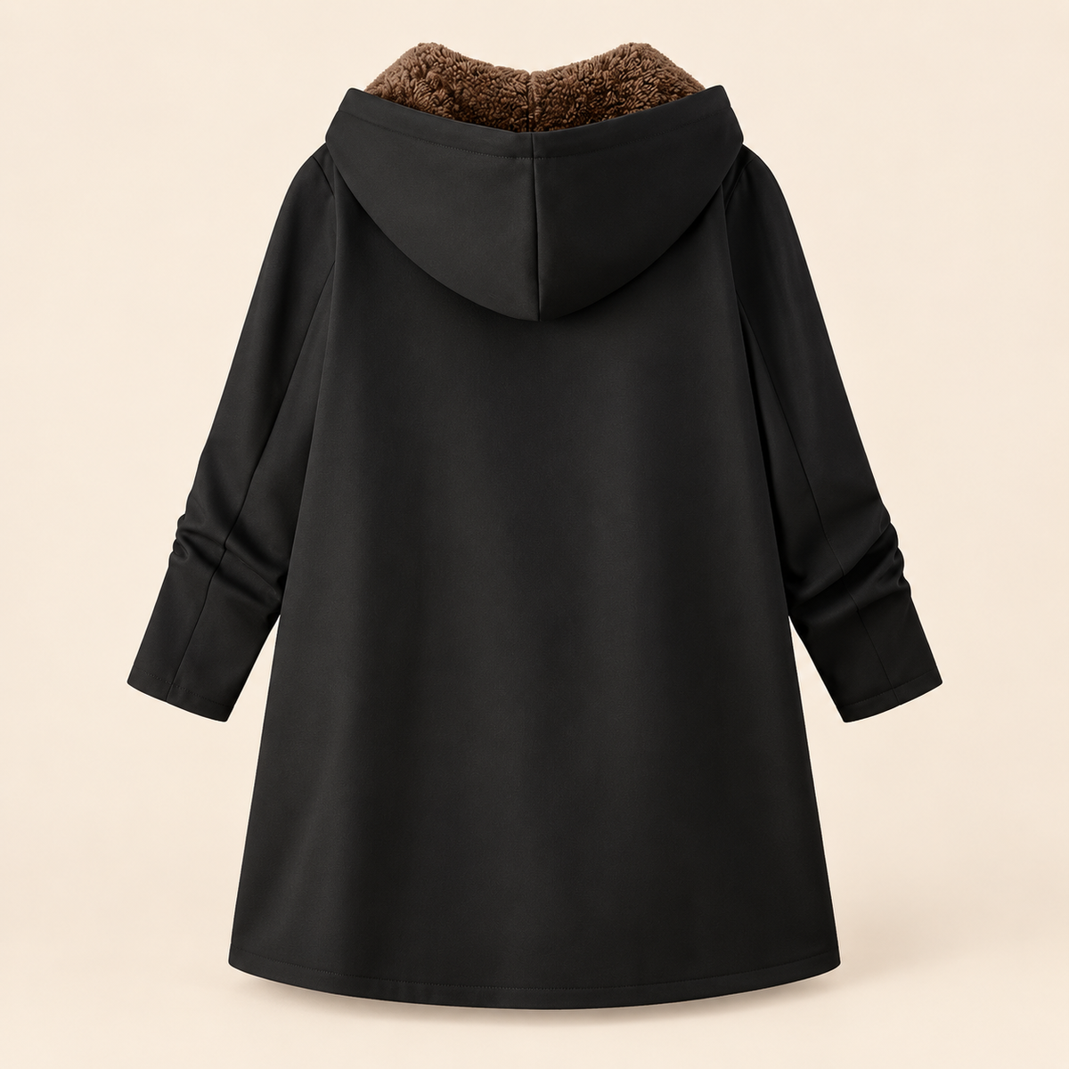 Evelyn | Sherpa-Lined Hooded Coat