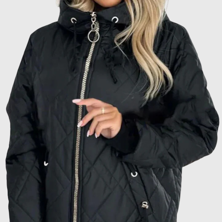 Lauren | Quilted Hooded Coat