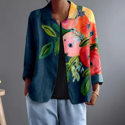 Persephone™ | Artistic Floral Blouse