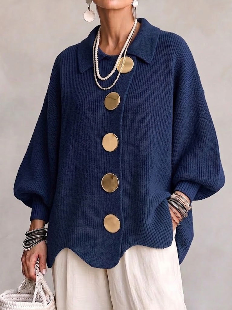 Karina | Oversized Collared Cardigan