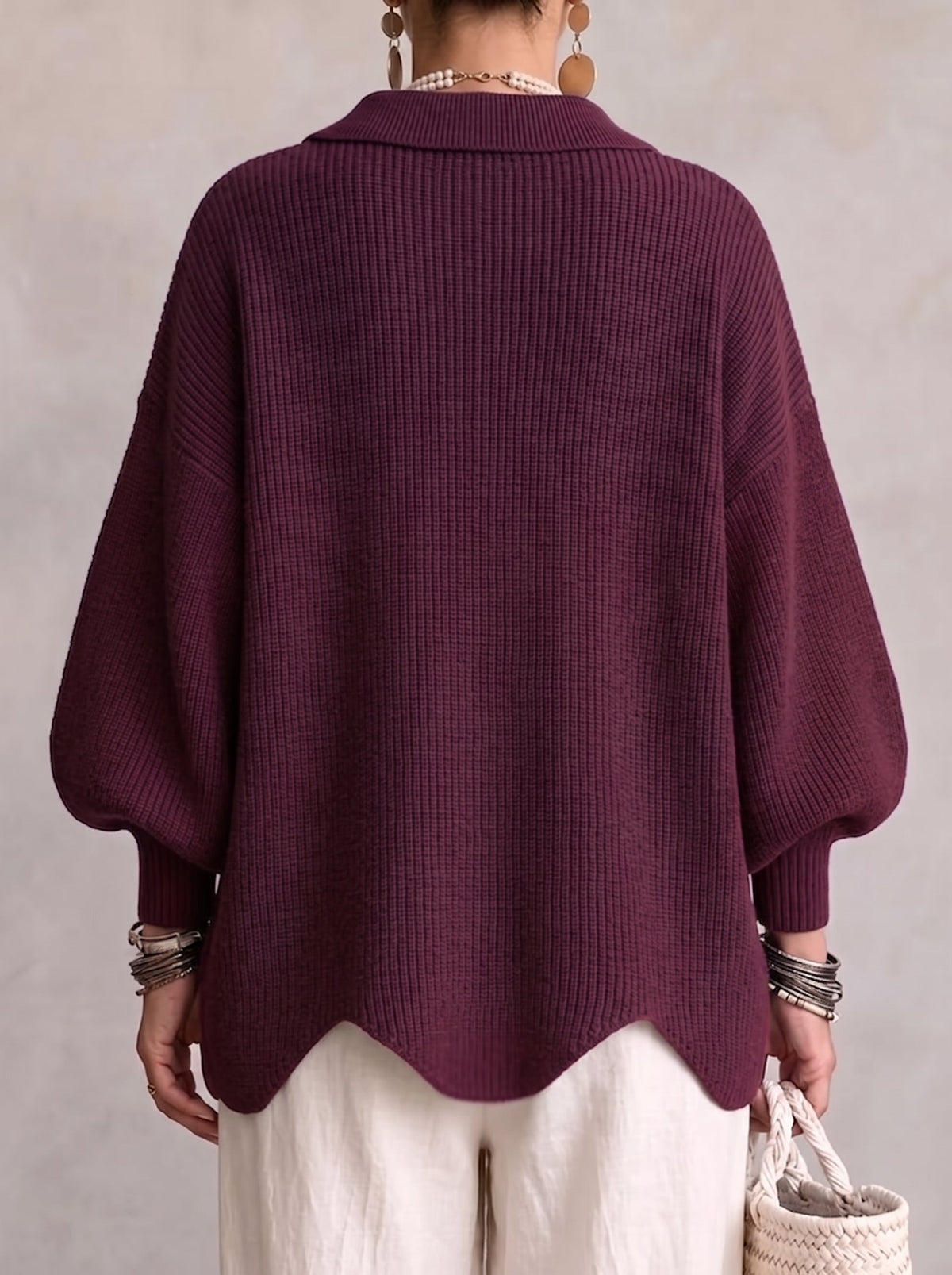 Karina | Oversized Collared Cardigan