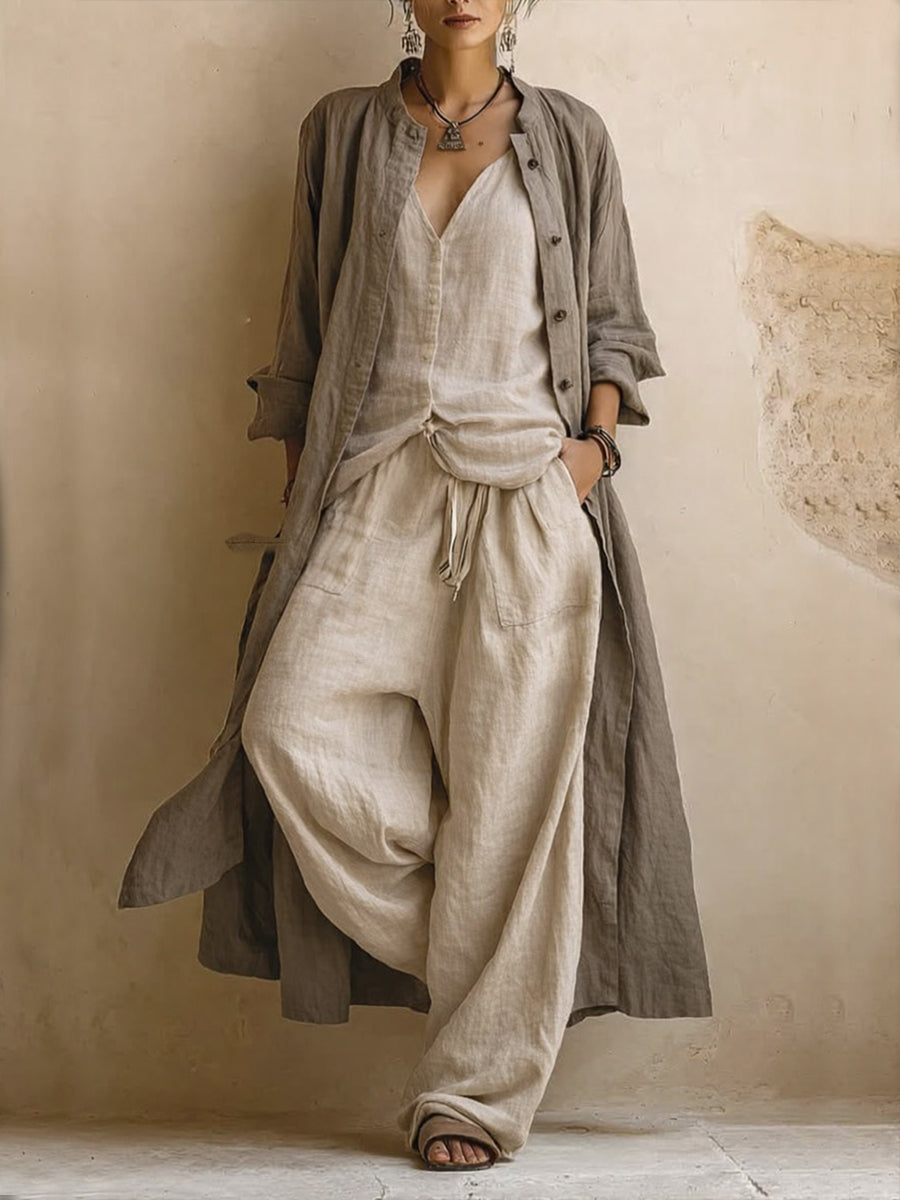 Lila Linen Blend Co-Ord Set