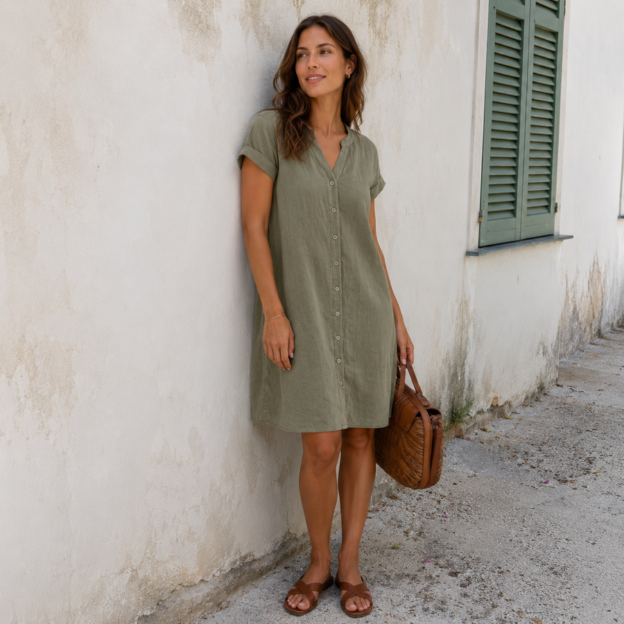 Tess™ | Elegant & Comfortable Shirt Dress